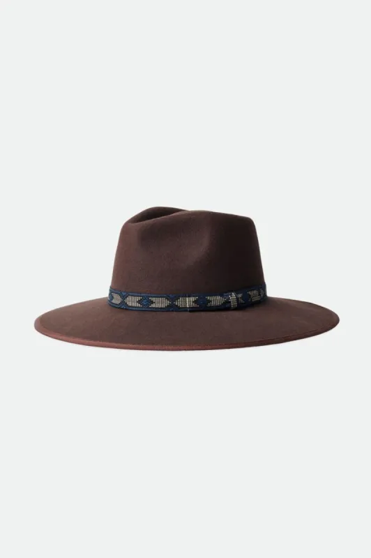 Jo Rancher Hat - Deep Brown sold by Brixton