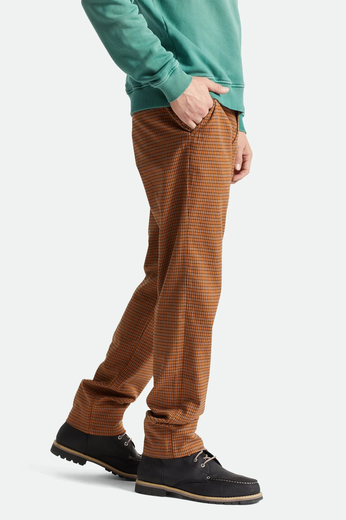 Choice Chino Pant - Brick Plaid sold by Brixton product image thumbnail 3