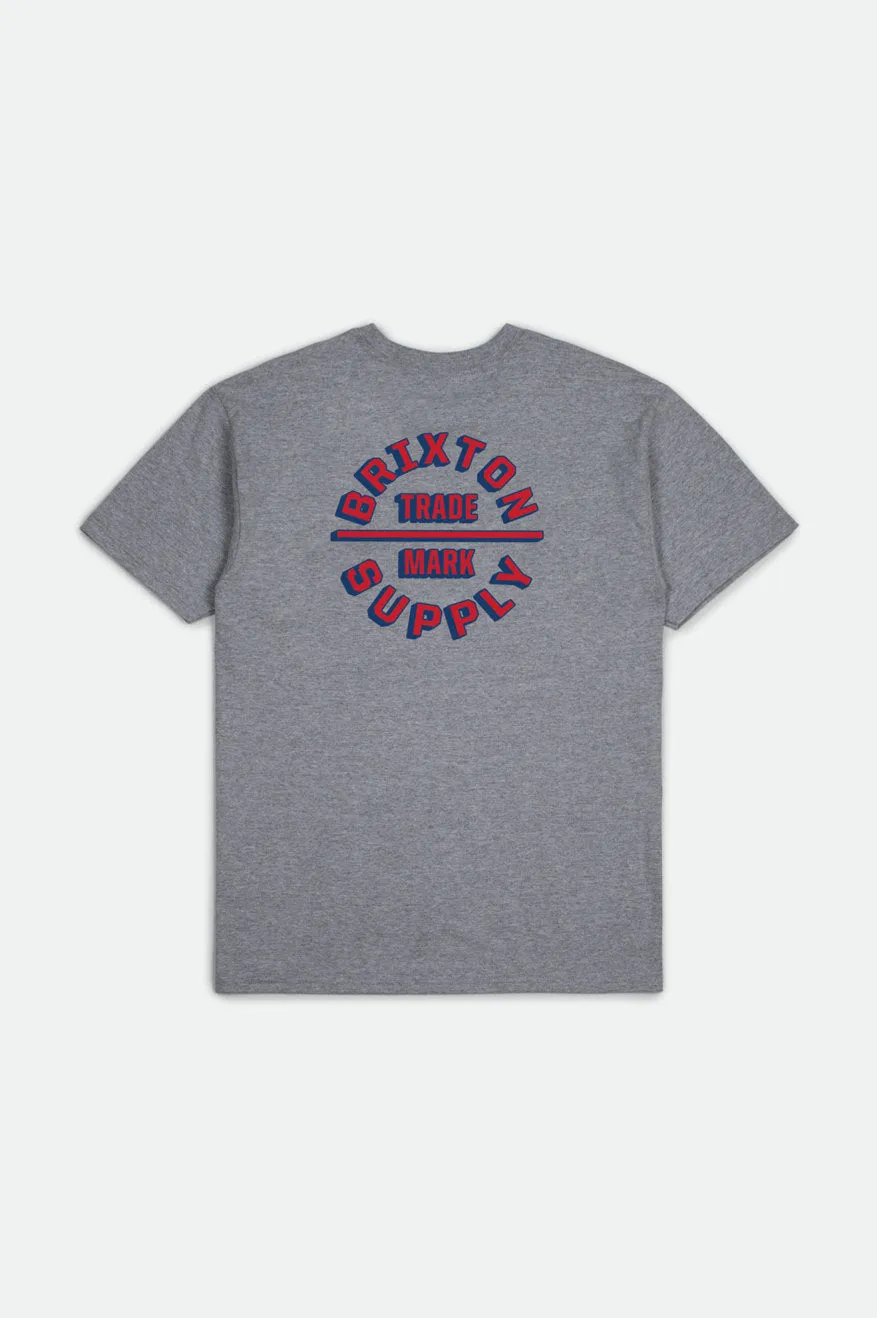 Boys Oath II S/S Standard Tee - Heather Grey sold by Brixton product image thumbnail 2