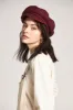 Audrey Brim Beret - Maroon sold by Brixton