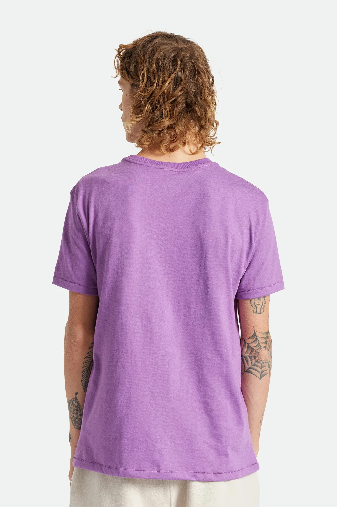 Premium Cotton S/S Pocket Tee - Orchid sold by Brixton product image thumbnail 5