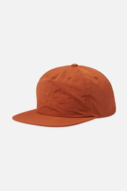 Alpha MP Snapback - Burnt Orange sold by Brixton