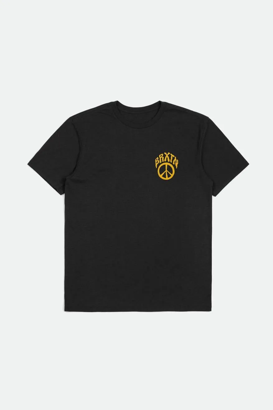 Mozley S/S Tailored Tee - Black sold by Brixton