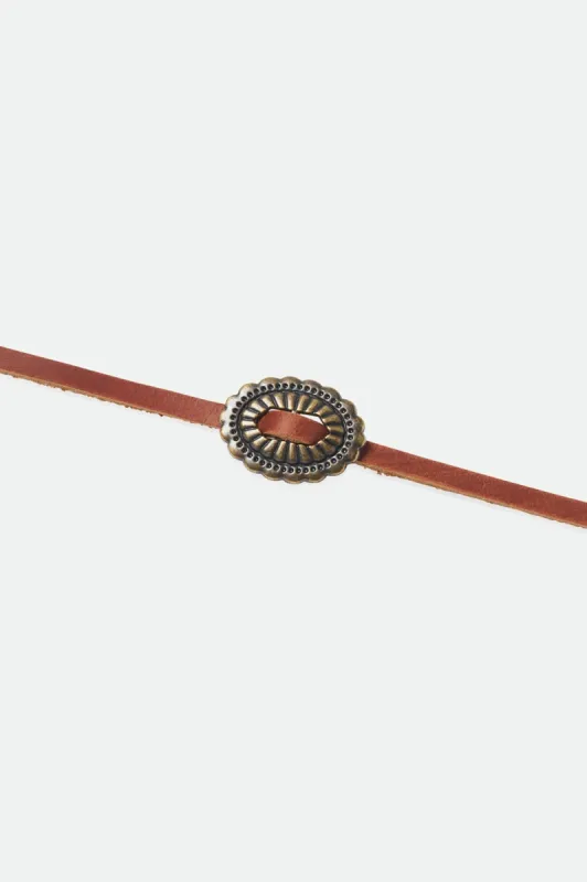 Adjustable Western Hat Band - Brown sold by Brixton