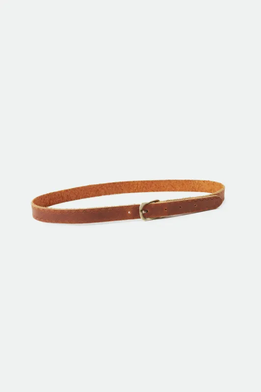 Adjustable Buckle Hat Band - Brown sold by Brixton