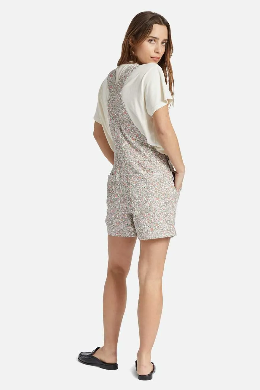 Costa Short Overall - White Floral sold by Brixton product image thumbnail 2
