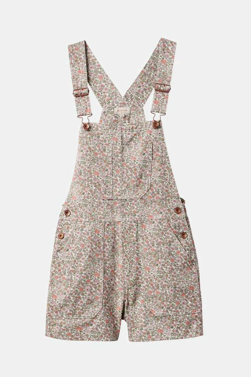Costa Short Overall - White Floral sold by Brixton product image thumbnail 3
