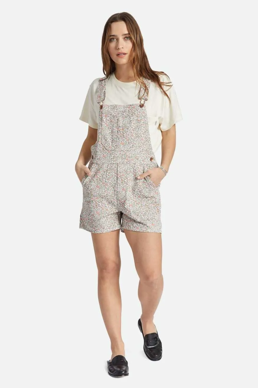 Costa Short Overall - White Floral sold by Brixton