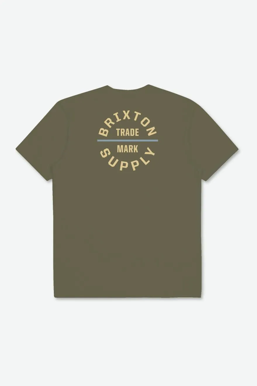 Oath V S/S Standard Tee - Olive Surplus/Dusty Blue sold by Brixton product image thumbnail 2