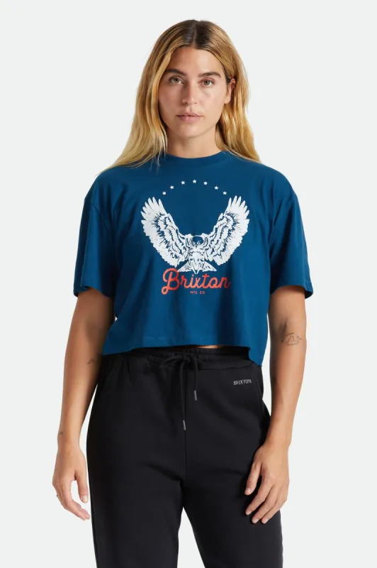 Freebird Women's S/S Skimmer Tee - Marine Blue sold by Brixton