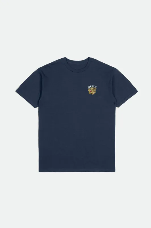 Kit S/S Standard Tee - Moonlit Ocean Worn Wash sold by Brixton