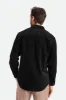 Porter L/S Waffle Corduroy - Black sold by Brixton