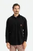 Porter L/S Waffle Corduroy - Black sold by Brixton