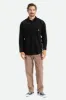 Porter L/S Waffle Corduroy - Black sold by Brixton