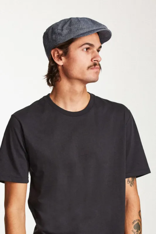 Brood Snap Cap - Navy/Off White sold by Brixton