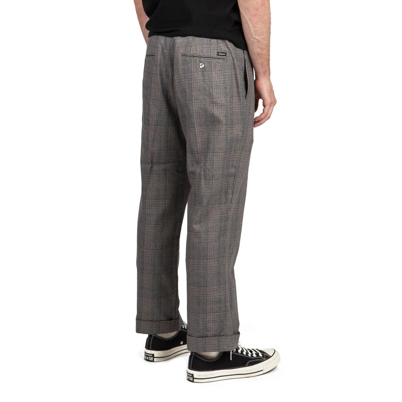 Regent Trouser Pant - Grey Plaid sold by Brixton product image thumbnail 3