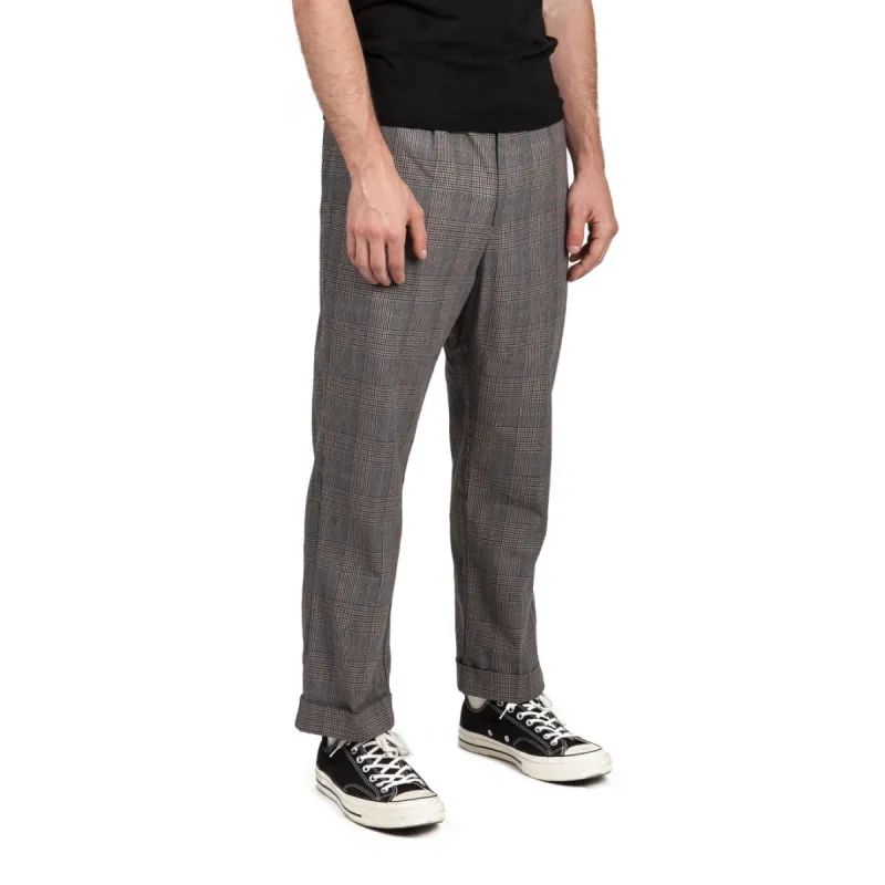 Regent Trouser Pant - Grey Plaid sold by Brixton