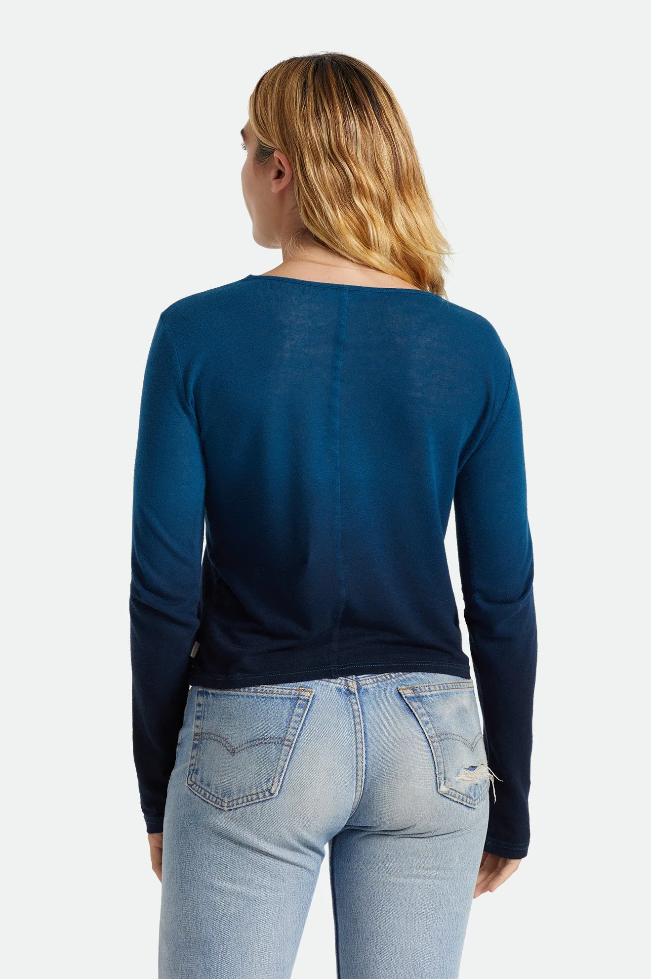 Montauk L/S Tee - Marine Blue sold by Brixton product image thumbnail 4