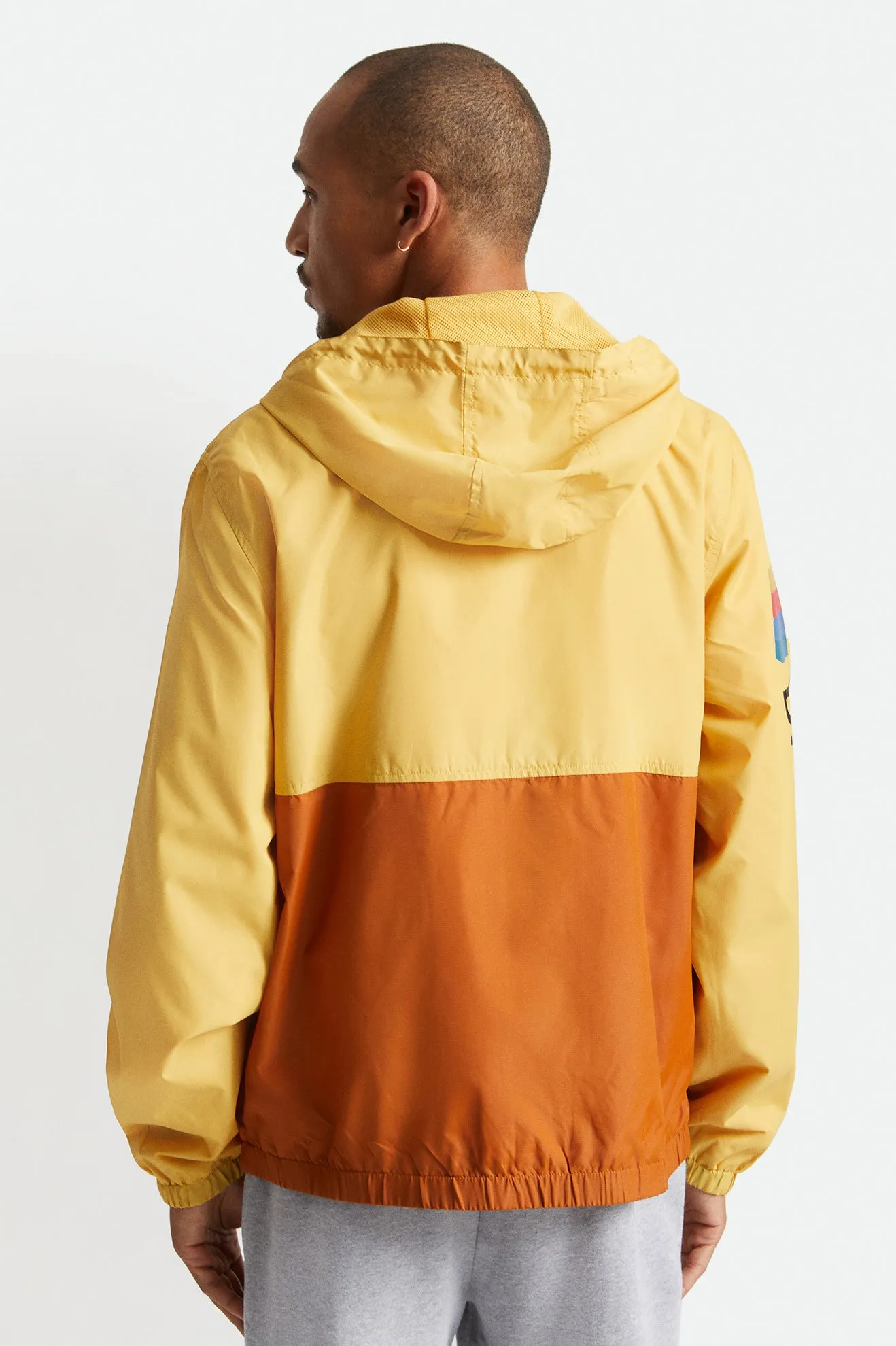 Claxton Alton Lightweight Zip Hood Jacket - Weller Yellow/Caramel sold by Brixton product image thumbnail 4