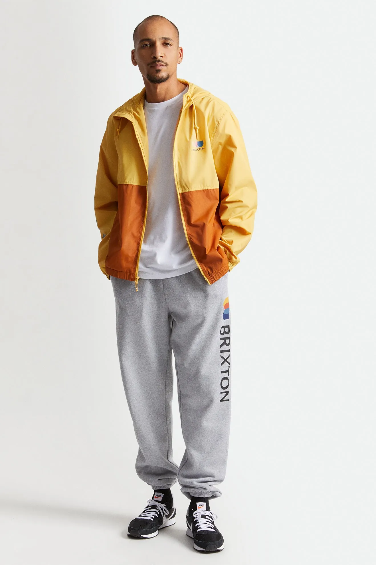 Claxton Alton Lightweight Zip Hood Jacket - Weller Yellow/Caramel sold by Brixton product image thumbnail 2