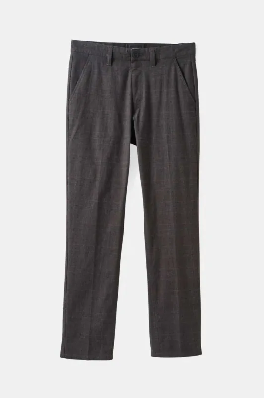 Choice Chino Regular Pant - Black Houndstooth sold by Brixton