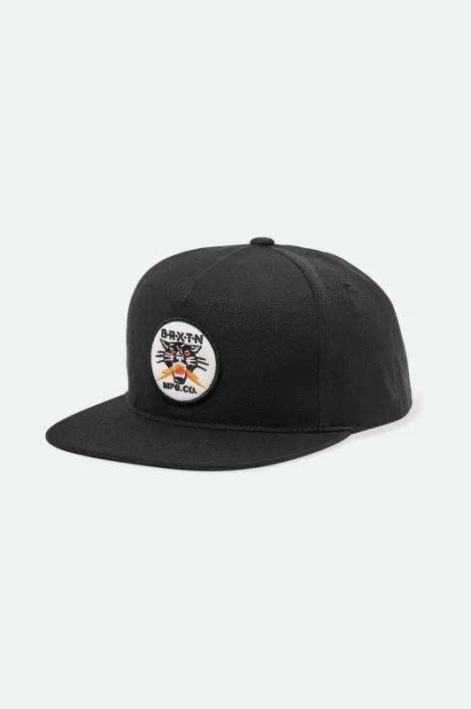 Sparks MP Snapback - Black sold by Brixton