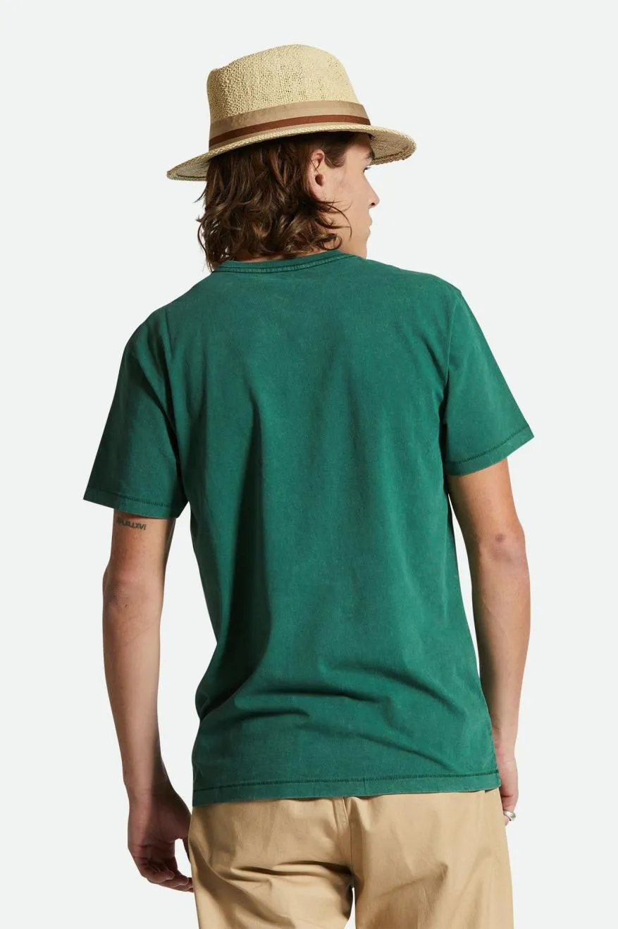 Vintage Reserve S/S Tee - Trekking Green Sol Wash sold by Brixton product image thumbnail 3