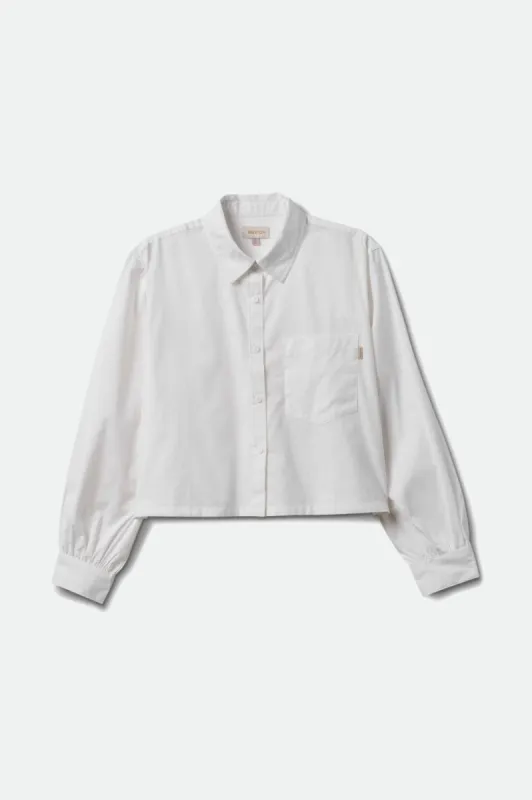 Retreat L/S Woven - White sold by Brixton