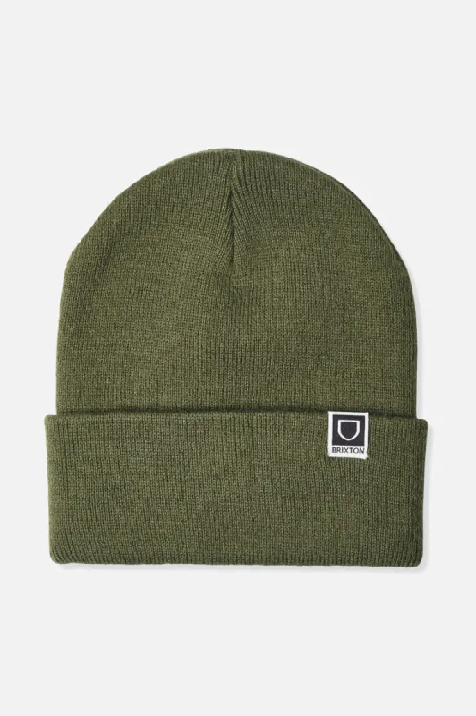Harbor Beta Watch Cap Beanie - Military Olive sold by Brixton