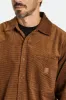Porter L/S Waffle Corduroy - Bison sold by Brixton