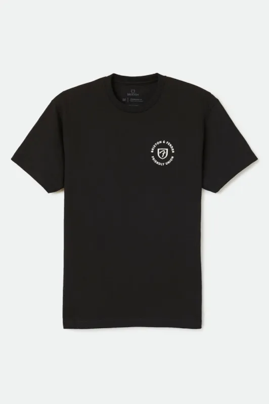 Fender Highway S/S Standard Tee - Black sold by Brixton