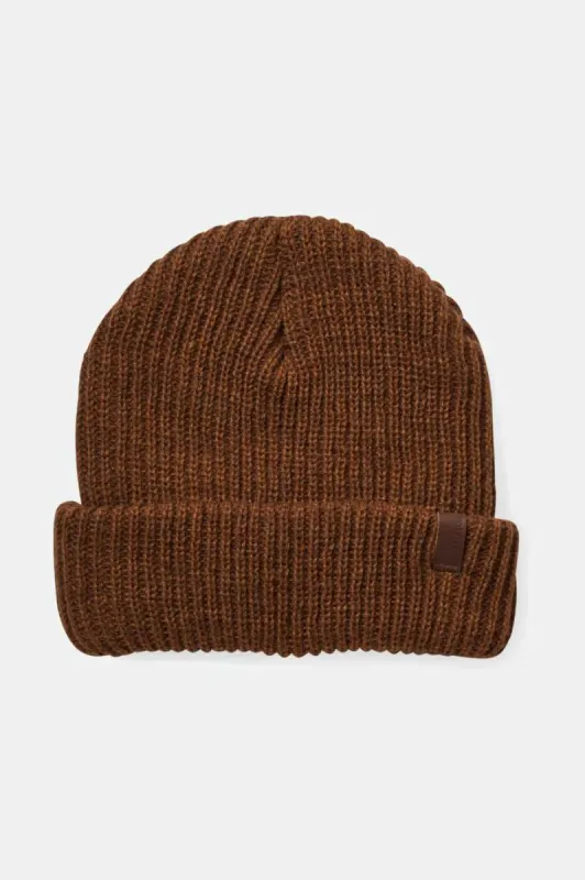 Marled Chunky Beanie - Coffee/Chocolate sold by Brixton