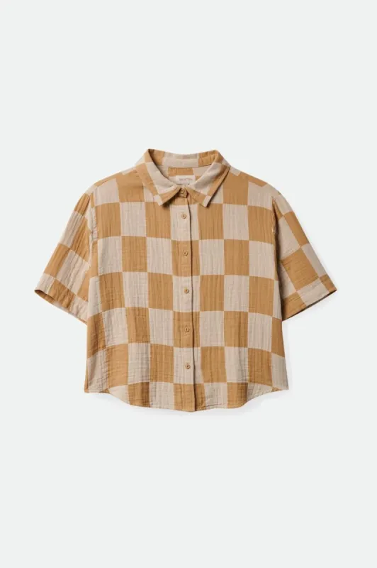 Mykonos Boxy S/S Woven - Sand sold by Brixton