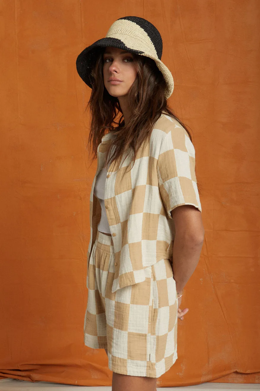 Mykonos Boxy S/S Woven - Sand sold by Brixton product image thumbnail 2