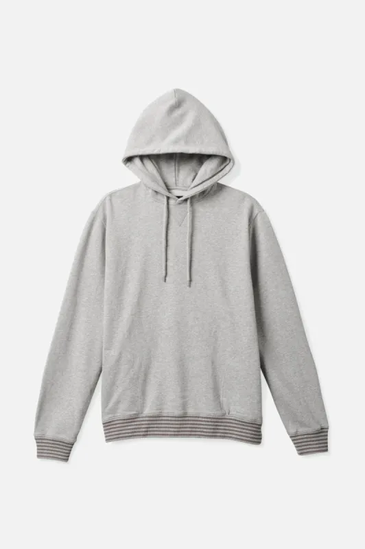 Collegiate Pocket Hood - Heather Grey/Pebble Worn Wash sold by Brixton
