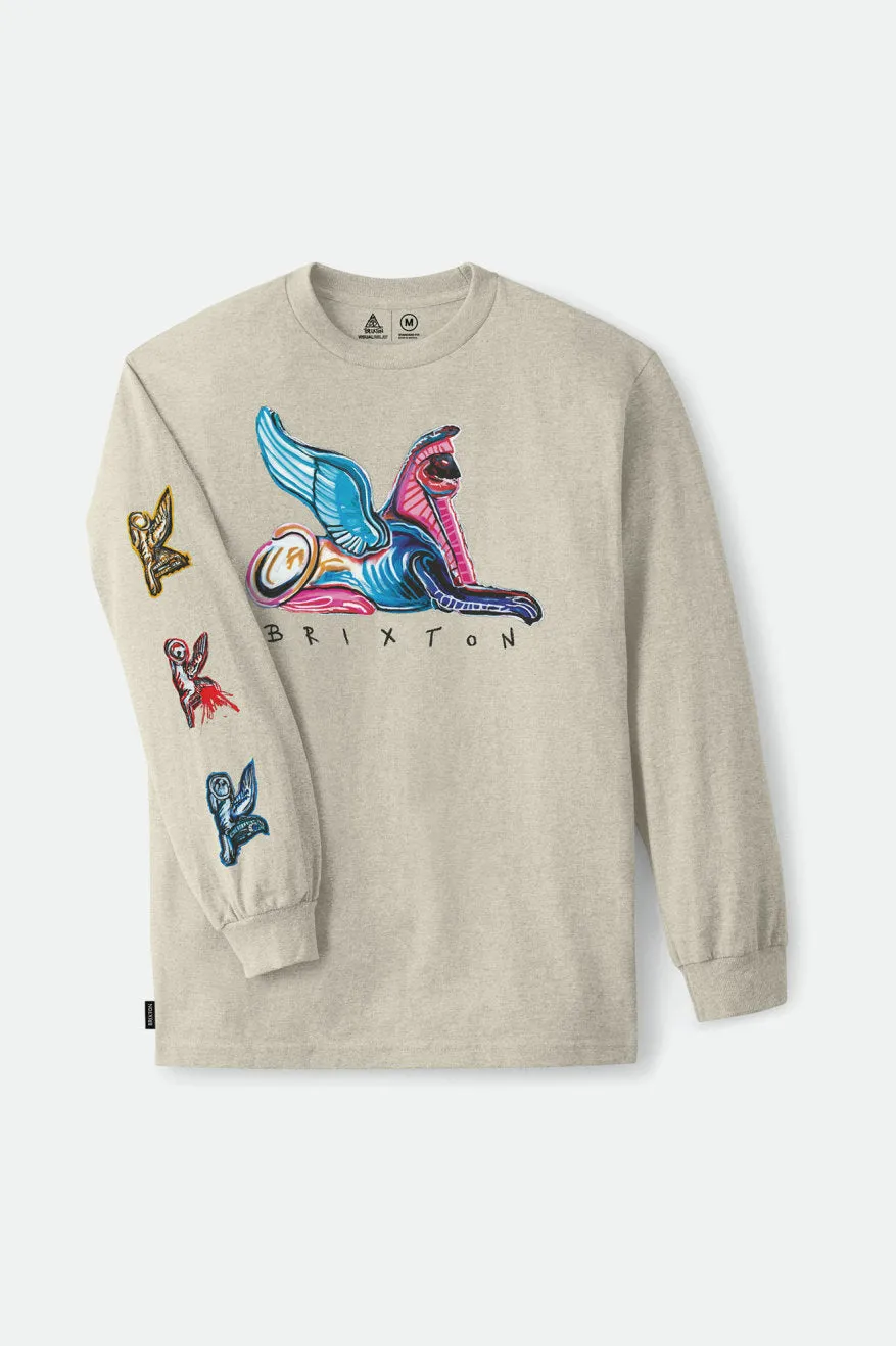 BB Time Machine L/S Standard Tee - Gravel sold by Brixton product image thumbnail 2