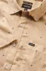 Charter Print S/S Woven Shirt - Sand Pyramid sold by Brixton