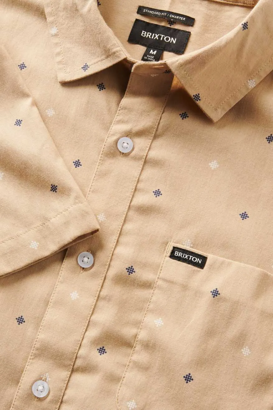 Charter Print S/S Woven Shirt - Sand Pyramid sold by Brixton product image thumbnail 4