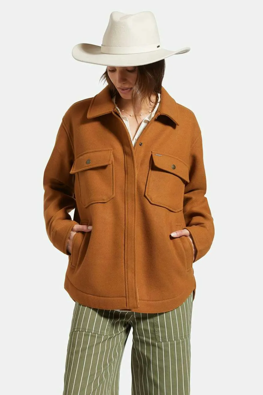 Harper Felt Hat - Dove/Dove sold by Brixton