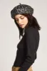 Audrey Beret - Aluminum/Black Leopard sold by Brixton