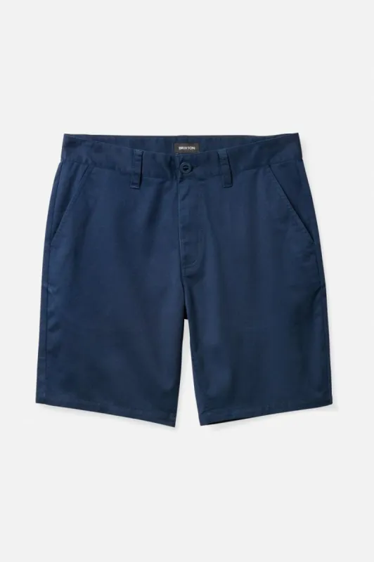 Choice Chino Short 9" - Pacific Blue Vintage Wash sold by Brixton