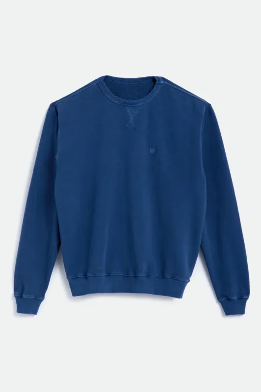 Vintage Beat Up Crew Fleece - Joe Blue sold by Brixton