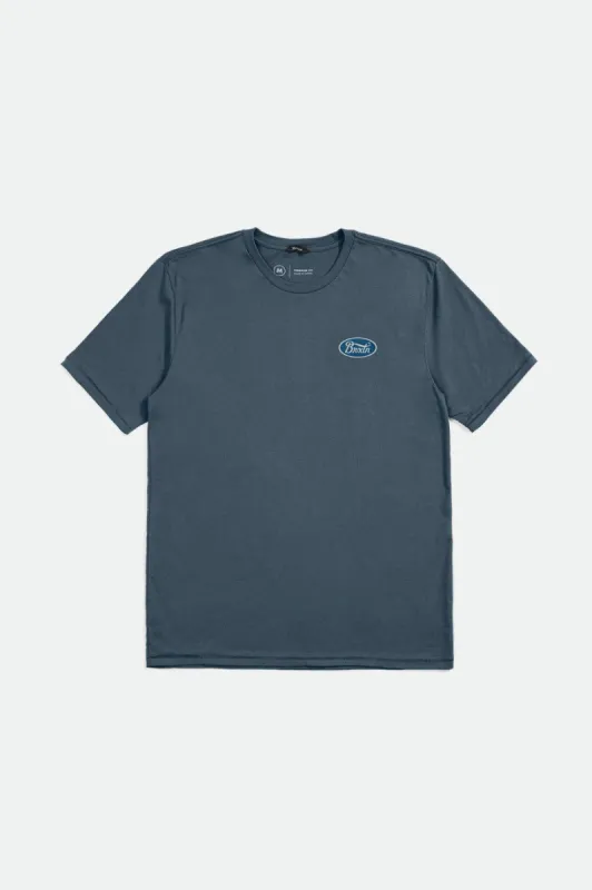 Parsons S/S Tailored Tee - Indian Teal sold by Brixton