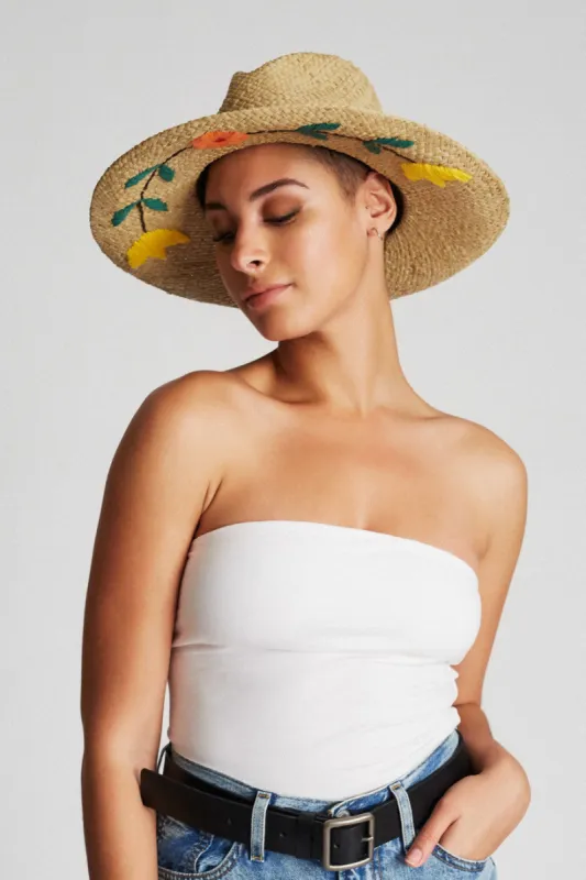 Jenna II Fedora - Tan sold by Brixton