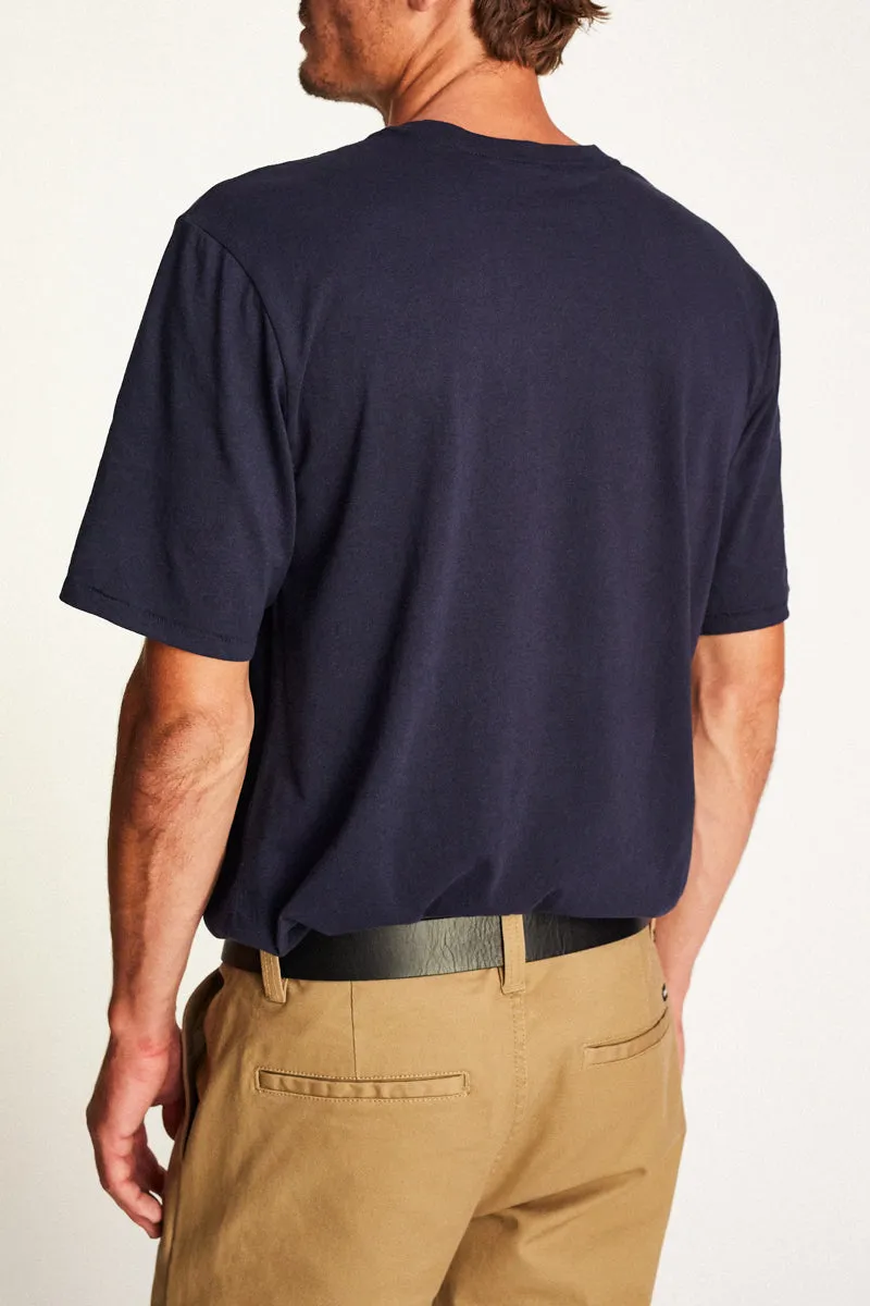 Basic S/S Premium Tee - Navy sold by Brixton product image thumbnail 3