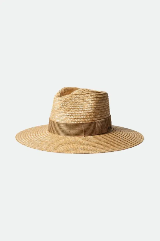 Joanna Straw Hat - Honey/Mojave/Black sold by Brixton