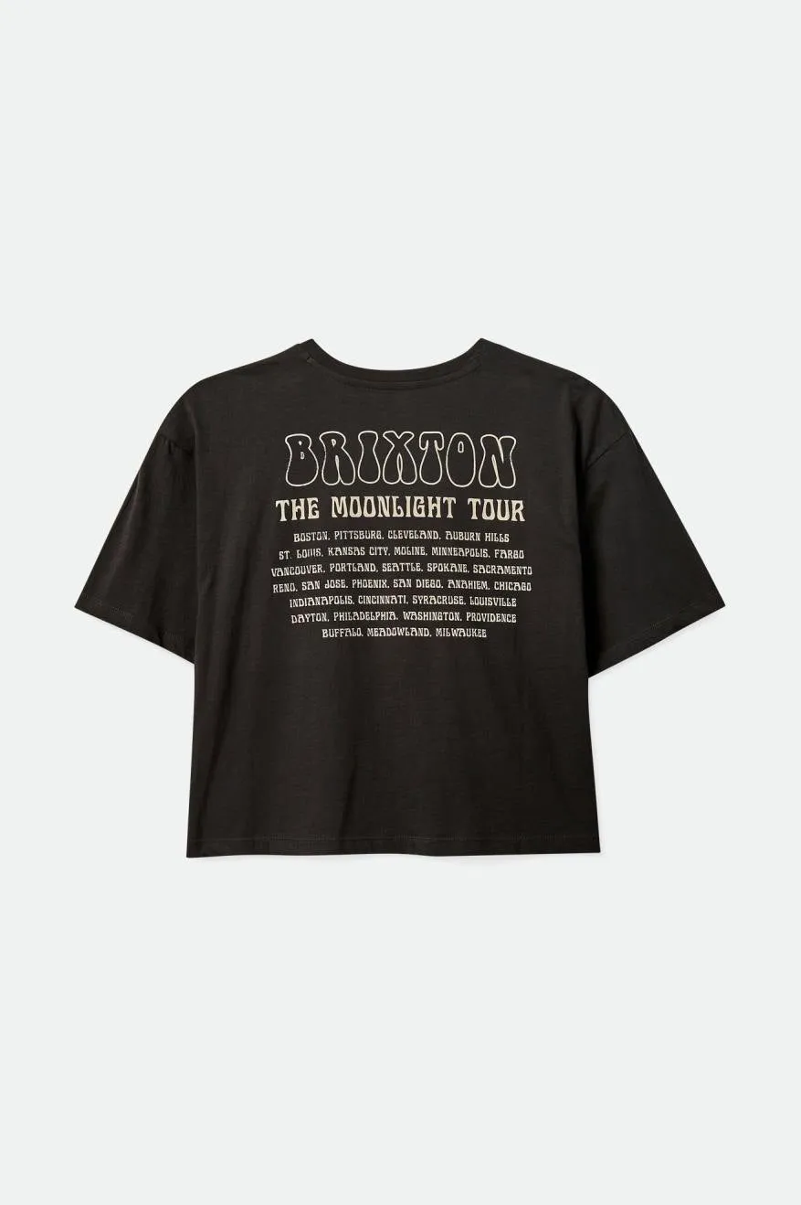 Moonlight Tour S/S Skimmer Tee - Washed Black sold by Brixton product image thumbnail 4