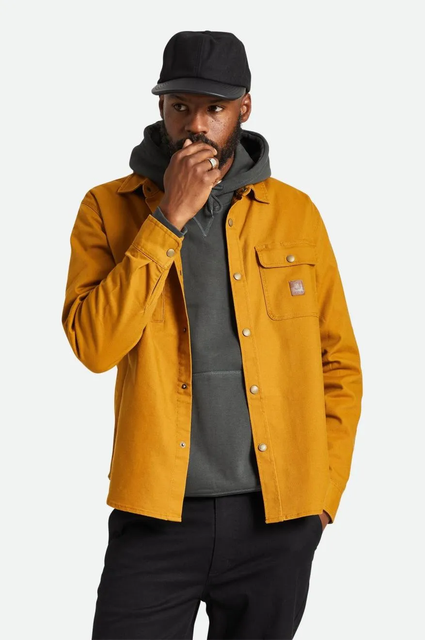 Builders Stretch L/S Overshirt - Golden Brown sold by Brixton product image thumbnail 4