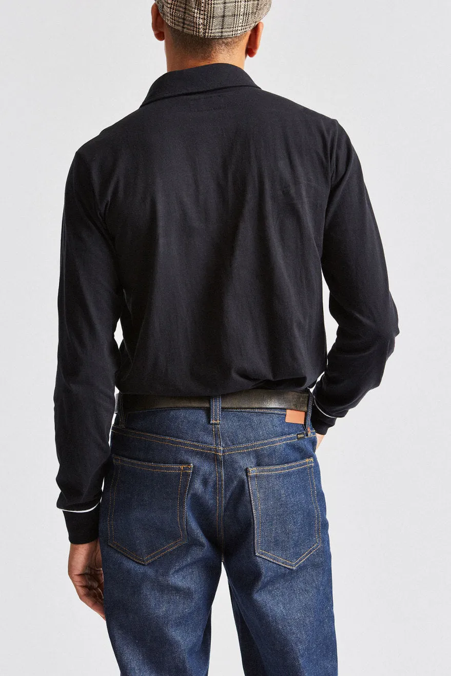 Carlos L/S Polo Knit - Black sold by Brixton product image thumbnail 3