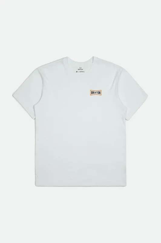 Truss S/S Standard Tee - White sold by Brixton